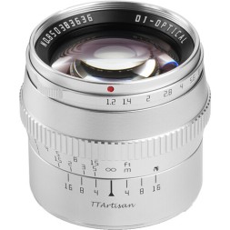Объектив TTArtisan 50mm f/1.2 X для Fujifilm (Серебристый)