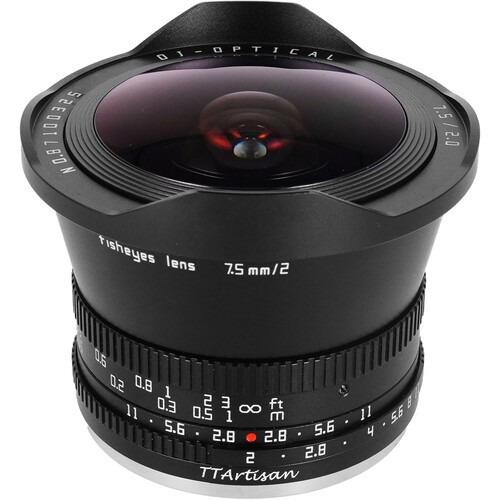 Объектив TTArtisan 7.5mm f/2 Fisheye X для Fujifilm