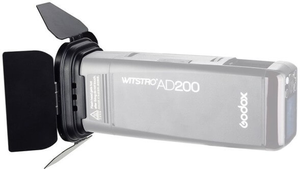 Godox BD-07: шторки, соты, цветные гели для вспышки AD200
