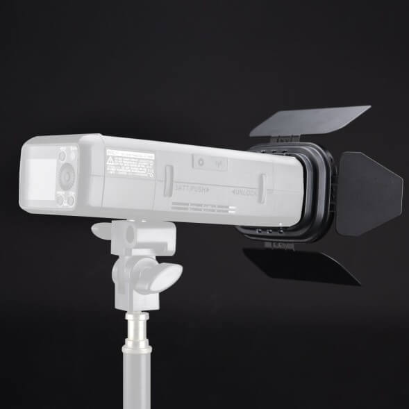 Godox BD-07: шторки, соты, цветные гели для вспышки AD200