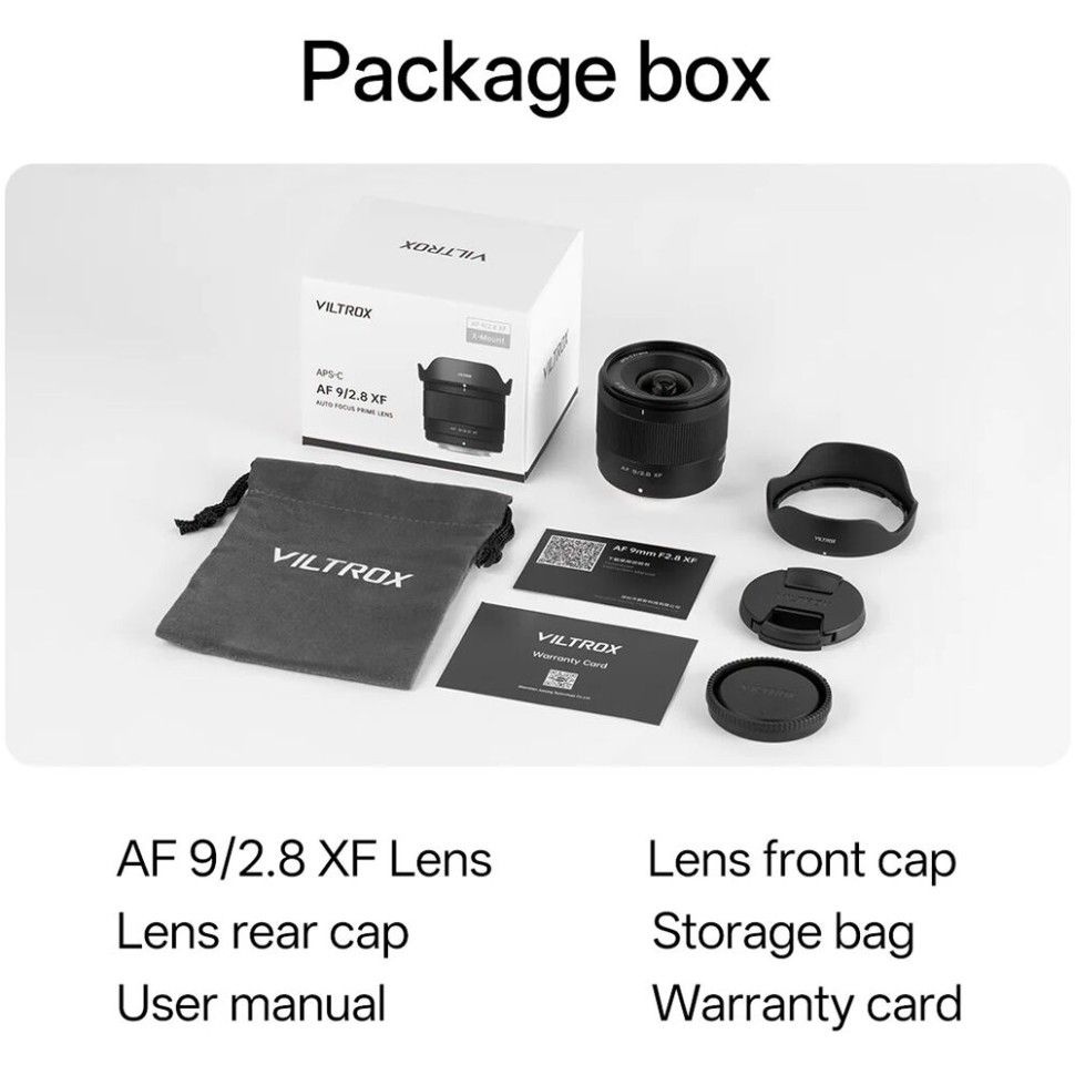 Обʼєктив Viltrox AF 9mm f/2.8 FX Air для Fujifilm (Black)