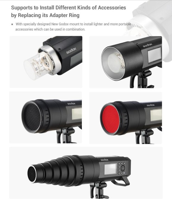 Акумуляторний спалах Godox AD400Pro