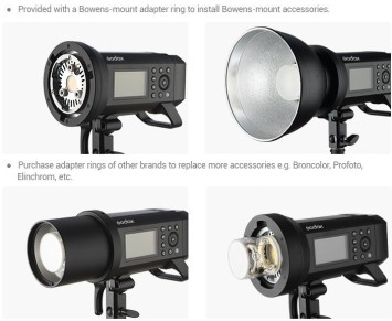 Акумуляторний спалах Godox AD400Pro