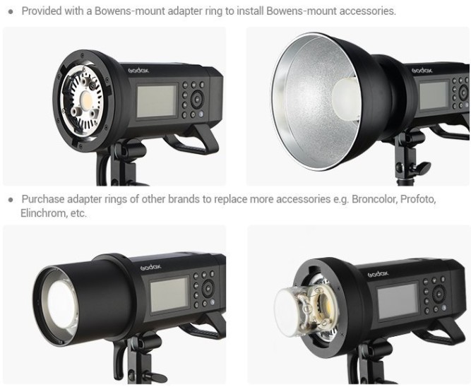 Акумуляторний спалах Godox AD400Pro