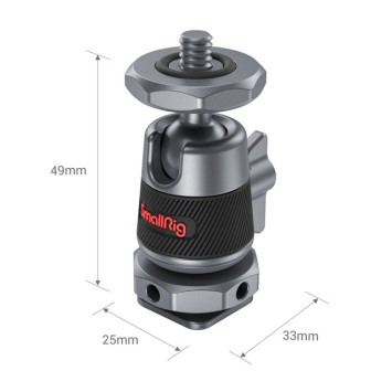 Два кріплення SmallRig 2948 Mini Ball Head with Removable Cold Shoe Mount