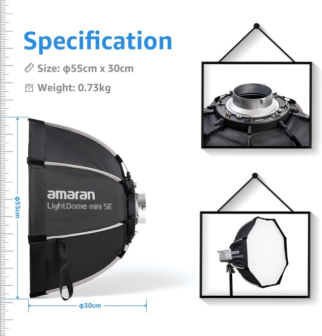 Софтбокс Aputure Amaran Light Dome mini SE