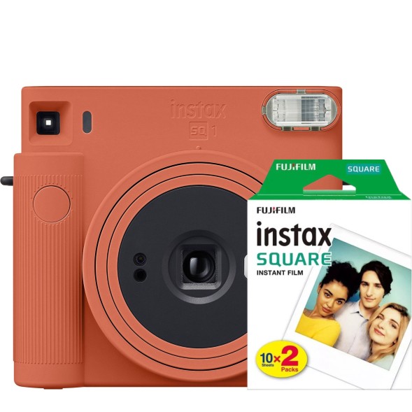 Подарочный комплект Instax SQ1 Terracotta Orange + пленка