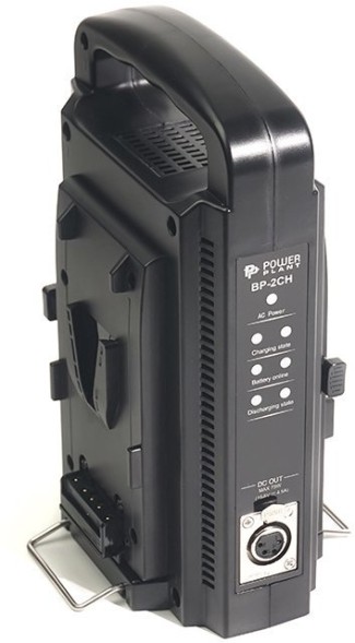 Зарядное устройство PowerPlant для двух аккумуляторов V-mount (BP-95W, 150W, 190W) (снято с производства)