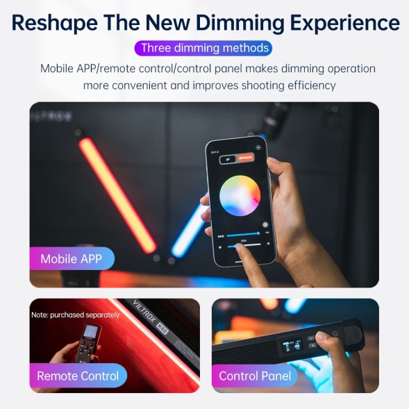 LED жезл Viltrox K60V Neon Purple