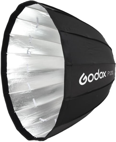 Глубокий параболический софтбокс Godox P120L под байонет Bowens
