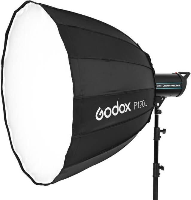 Глибокий параболічний софтбокс Godox P120L під байонет Bowens