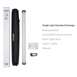 Набор из двух LED жезлов Viltrox K60V Neon Purple