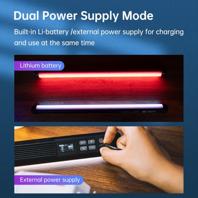 Набір з двох  LED жезлів Viltrox K60V Neon Purple