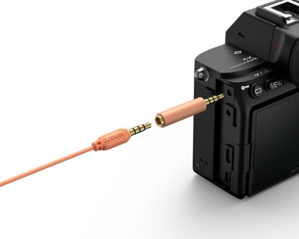 Петличний мікрофон Simorr Wave L1 3.5mm Lavalier Cantaloupe