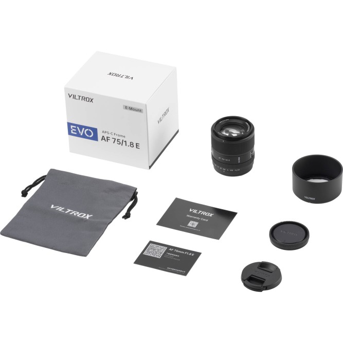 Обʼєктив Viltrox AF 75mm f/1.8 EVO для  Sony (APS-C)