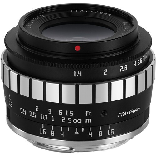 マイクラ 人気アイテム TTArtisan Объектив 23mm Silver) & (Black X FUJIFILM для f/1.4 レンズ(単焦点)