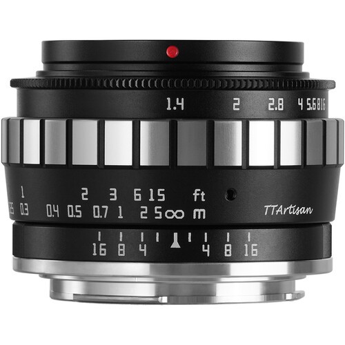 Объектив TTArtisan 23mm f/1.4 X для Fujifilm (Black &amp;amp; Silver)