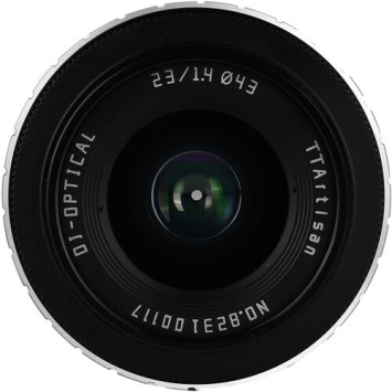 Обʼєктив TTArtisan 23mm f/1.4 X для Fujifilm (Black & Silver)