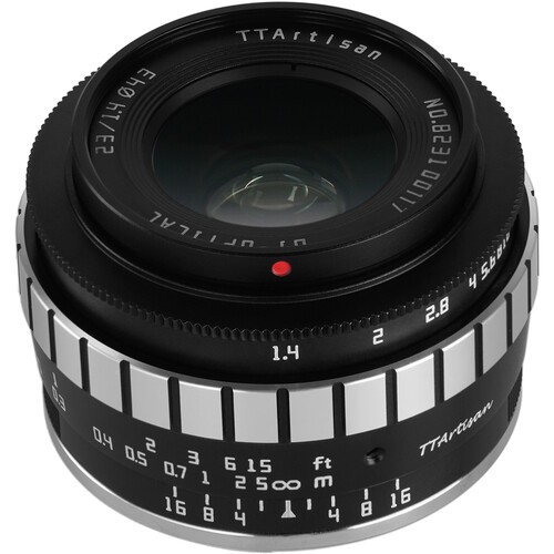 Обʼєктив TTArtisan 23mm f/1.4 X для Fujifilm (Black &amp; Silver)