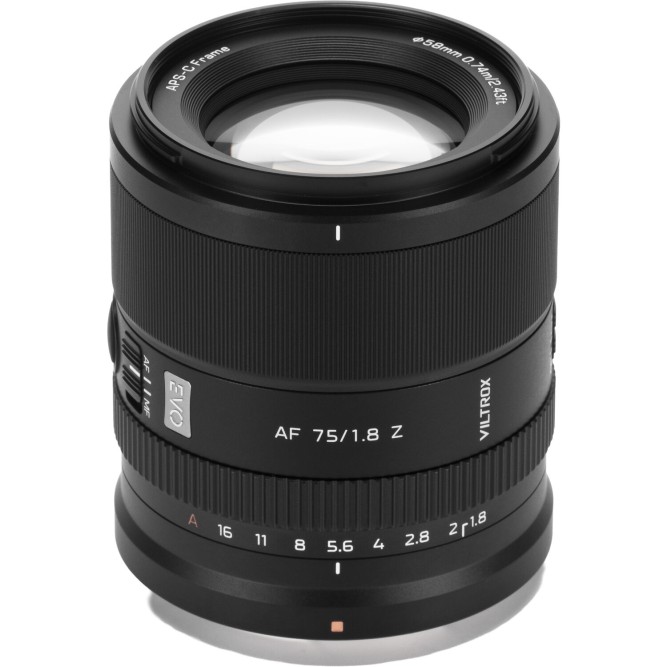 Обʼєктив Viltrox AF 75mm f/1.8 EVO для  Nikon (APS-C)