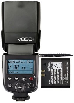 Мануальний спалах Godox V850II для Canon, Nikon, Sony та інших