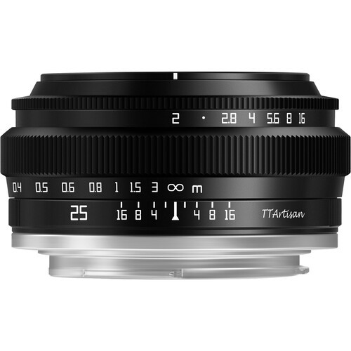 Объектив TTArtisan 25mm f/2 X для Fujifilm