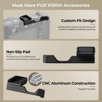 Додатковий хват під великий палець Freewell для Fujifilm X100VI (Black)