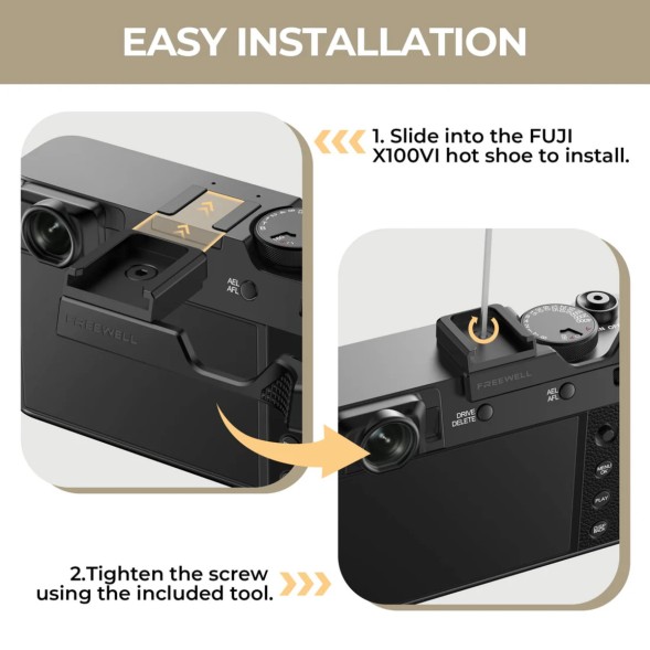 Дополнительный хват под большой палец Freewell для Fujifilm X100VI (Black)