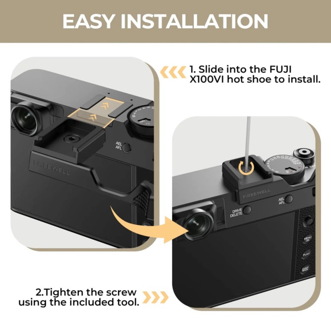 Додатковий хват під великий палець Freewell для Fujifilm X100VI (Black)