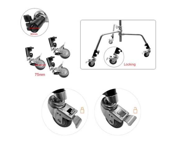 Колеса для стоек E-Image CS30-W