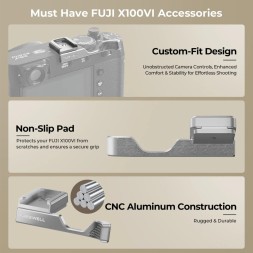 Дополнительный хват под большой палец Freewell для Fujifilm X100VI (Silver)