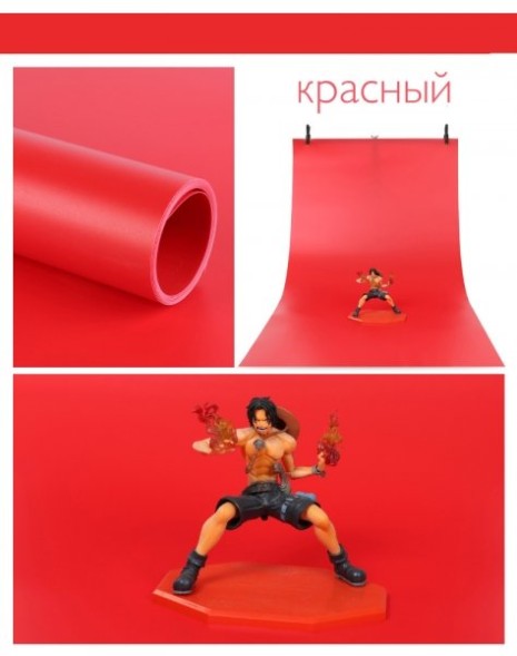 Фон для фото 70x140см из ПВХ (красный) - уценка