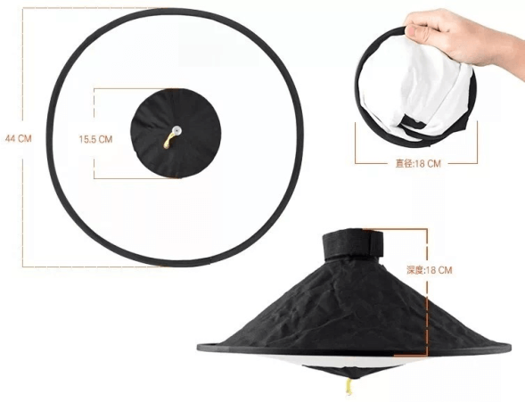 Складной конический софтбокс Godox RS18