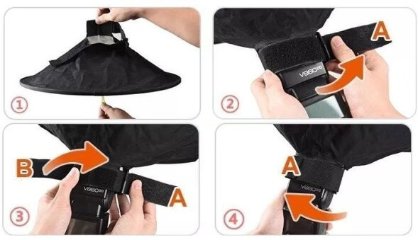 Складной конический софтбокс Godox RS18