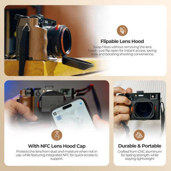 Бленда Freewell c фильтром CPL/Black Mist для Fujifilm X100 Series