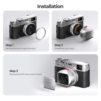 Бленда Freewell з фільтром CPL/Black Mist для Fujifilm X100 Series (Silver)