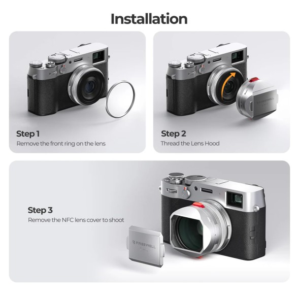 Бленда Freewell c фильтром CPL/Black Mist для Fujifilm X100 Series (Silver)