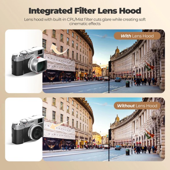 Бленда Freewell c фильтром CPL/Black Mist для Fujifilm X100 Series (Silver)