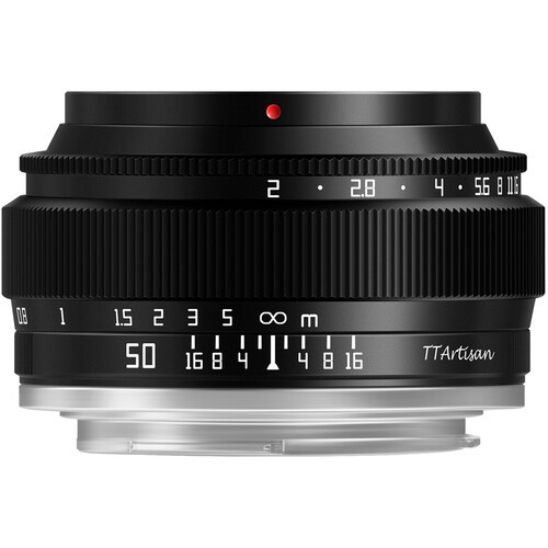 Объектив TTArtisan 50mm f/2 FE для Sony (Black)