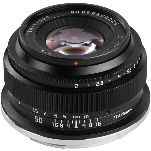 Объектив TTArtisan 50mm f/2 FE для Sony (Black)