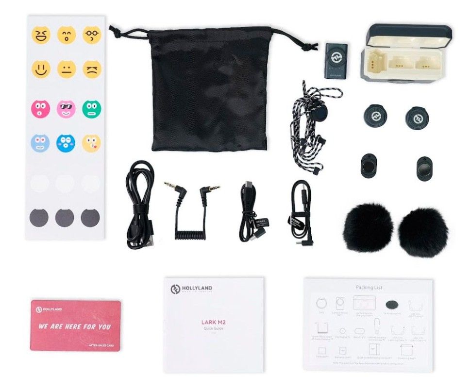 HOLLYLAND LARK M2 カメラ用 Hollyland Lark M2 Wireless Microphone for iPhone 15/16 & Android