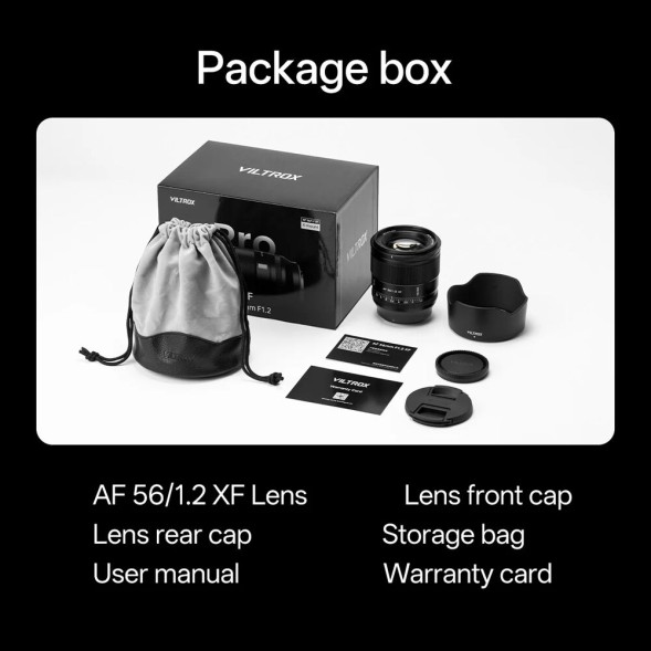 Объектив Viltrox AF 56mm f/1.2 Pro XF для Fujifilm