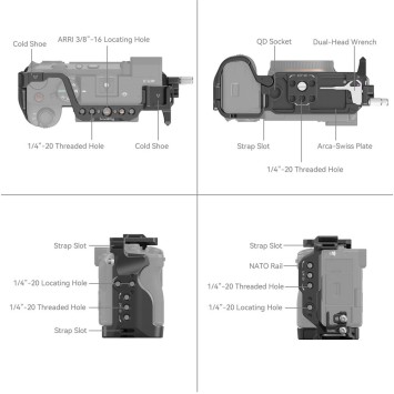 Клітка для камери SmallRig Cage Kit for Sony Alpha 7 C II Alpha 7 CR