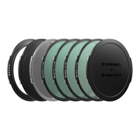 Комплект магнитных фильтров Freewell x Dunna Did It 82mm — Videography Kit (ND4, ND8, ND16, ND32, Glow Mist 1/4)