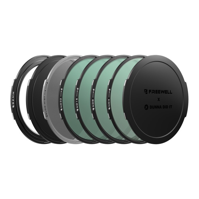 Комплект магнітних фільтрів Freewell x Dunna Did It 82mm — Videography Kit (ND4, ND8, ND16, ND32, Glow Mist 1/4)
