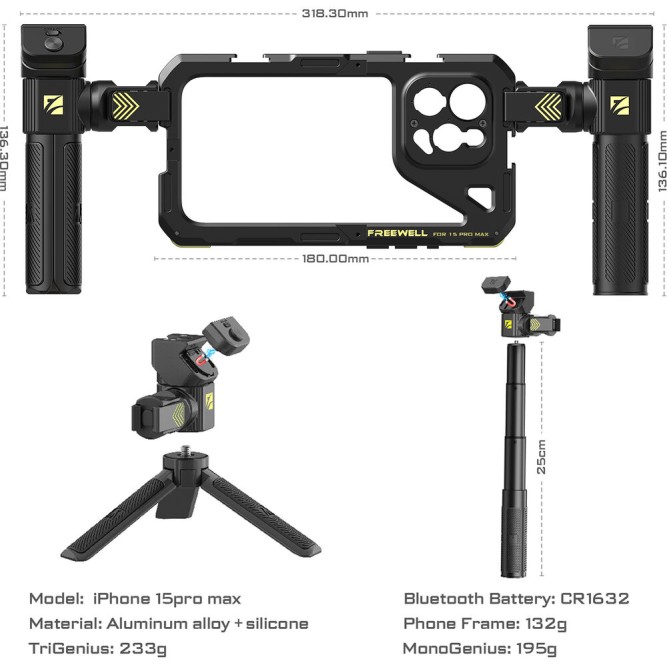 Клітка Freewell Genius Rig для iPhone 15 Pro Max