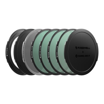 Комплект магнітних фільтрів Freewell x Dunna Did It 77mm — Videography Kit (ND4, ND8, ND16, ND32, Glow Mist 1/4)