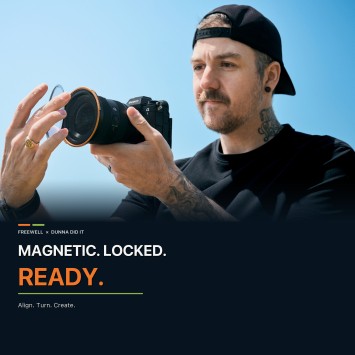 Комплект магнітних фільтрів Freewell x Dunna Did It 77mm — Videography Kit (ND4, ND8, ND16, ND32, Glow Mist 1/4)