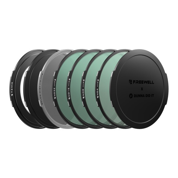 Комплект магнитных фильтров Freewell x Dunna Did It 72mm — Videography Kit (ND4, ND8, ND16, ND32, Glow Mist 1/4)