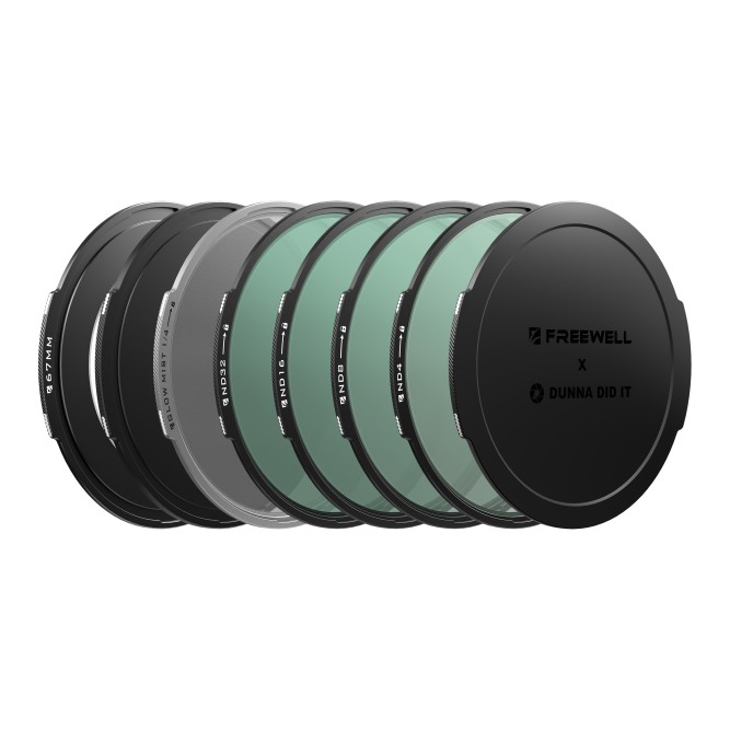 Комплект магнітних фільтрів Freewell x Dunna Did It 67mm — Videography Kit (ND4, ND8, ND16, ND32, Glow Mist 1/4)